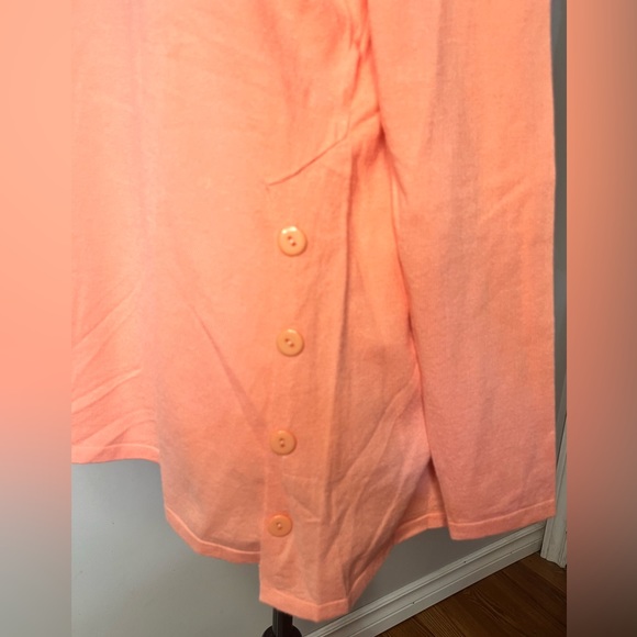 NWT Venetian Sweater in Peach w/ Large Buttons !! - Picture 2 of 12